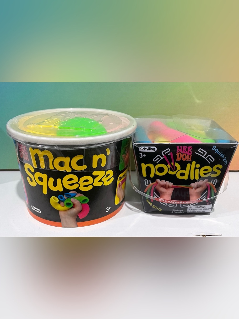 NeeDoh Mac and Squeeze and Noodlies